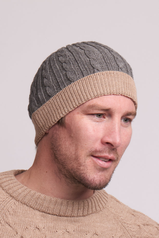 Ice Cable Rib Beanie