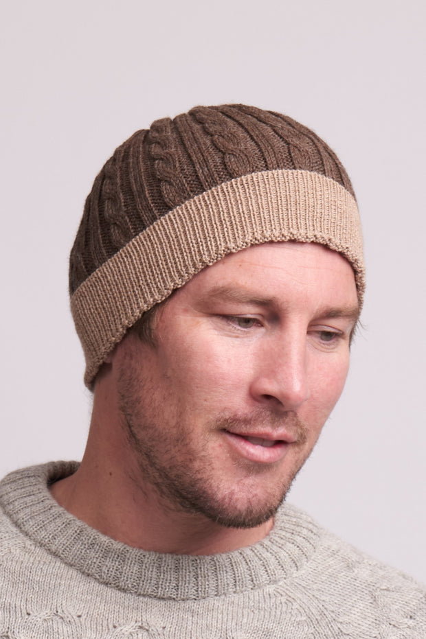 Ice Cable Rib Beanie