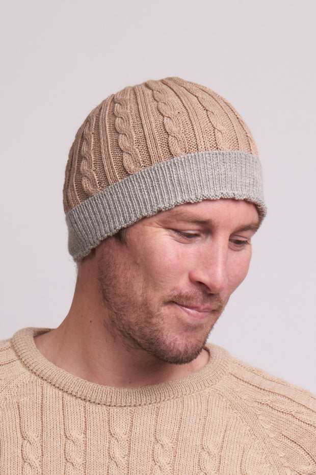 Ice Cable Rib Beanie