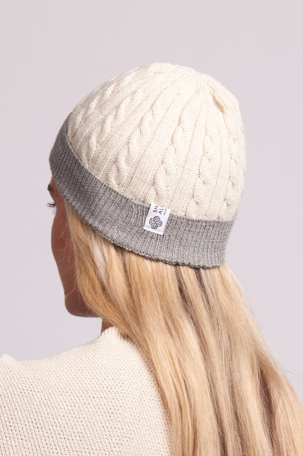 Ice Cable Rib Beanie