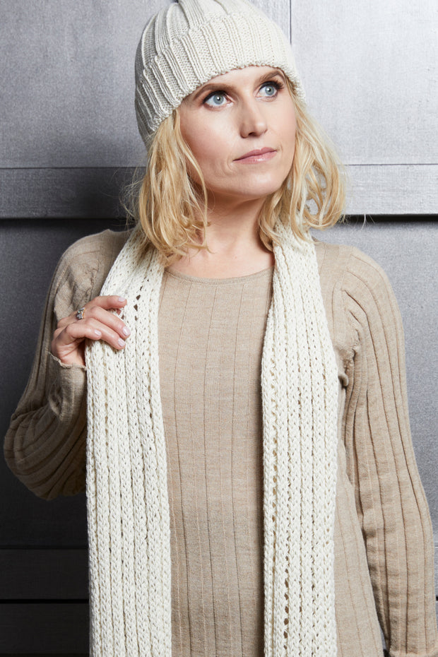 Double Knit Rib Scarf
