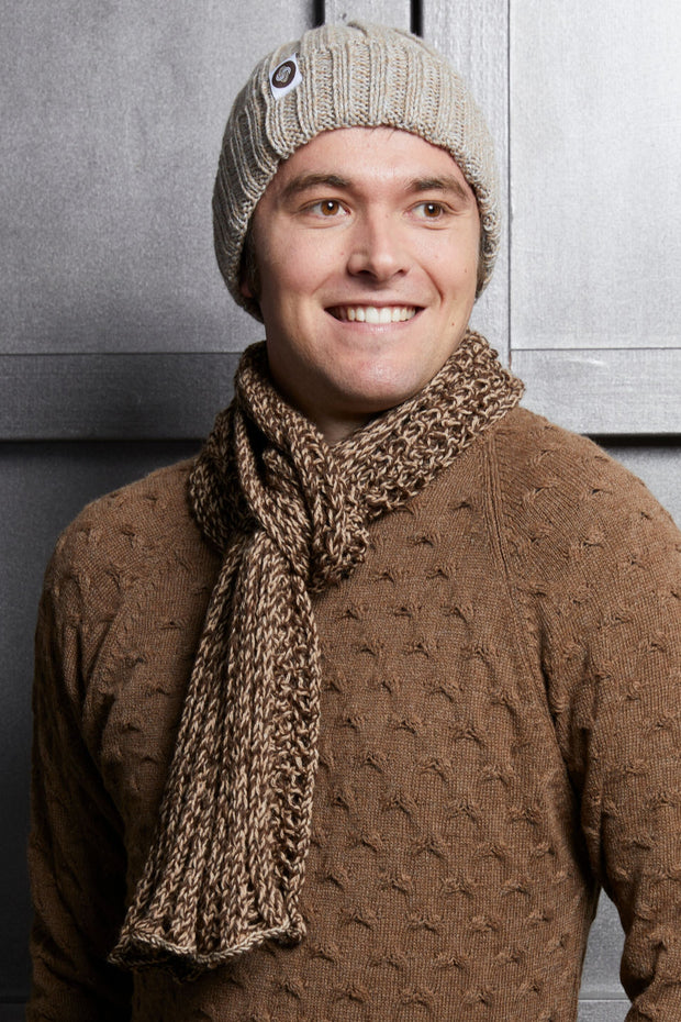 Double Knit Rib Scarf