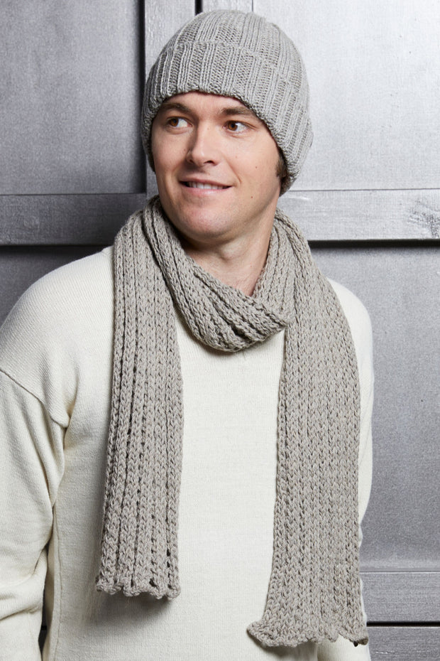 Double Knit Rib Scarf