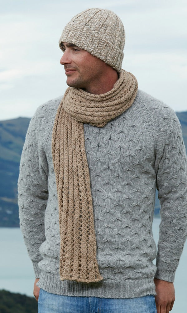 Double Knit Rib Scarf